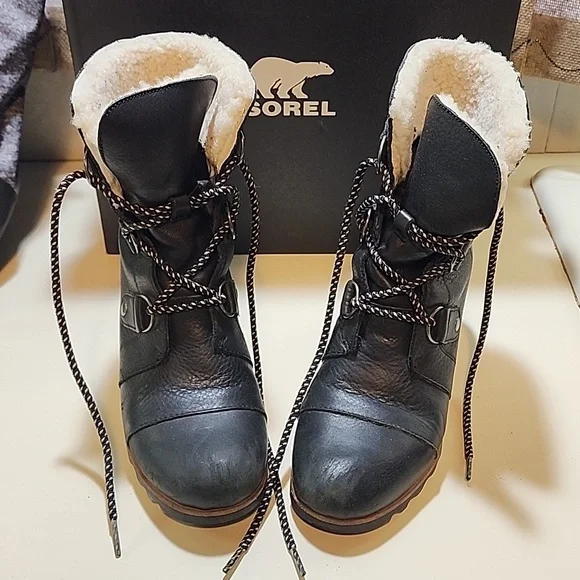 Sorel Joan of Arctic Wedge Mid Shearling Women's Size 8.5 - Picture 1 of 9